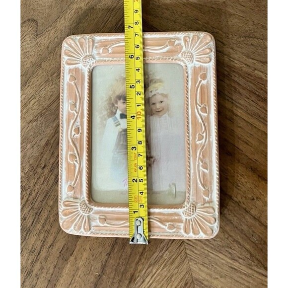 Vintage Terragraphics 1986 Terra Cotta Picture Frame With Originals Stickers - Picture 8 of 9